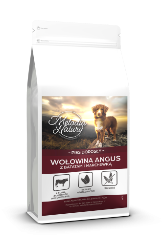 MELODIA NATURY WOŁOWINA ANGUS 2KG KARMA DLA PSA