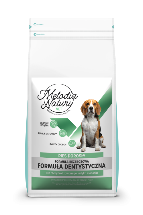 MELODIA NATURY VET DENTYSTYCZNA 10KG KARMA DLA PSA