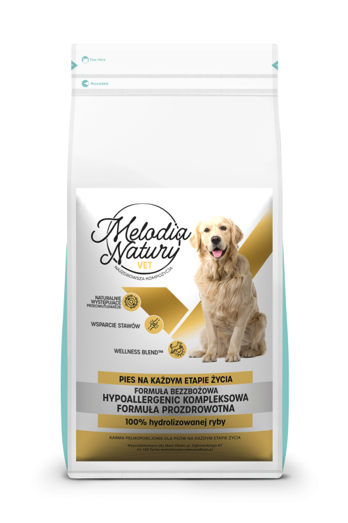 MELODIA NATURY VET HYPOALLERGENIC 10KG KARMA DLA PSA