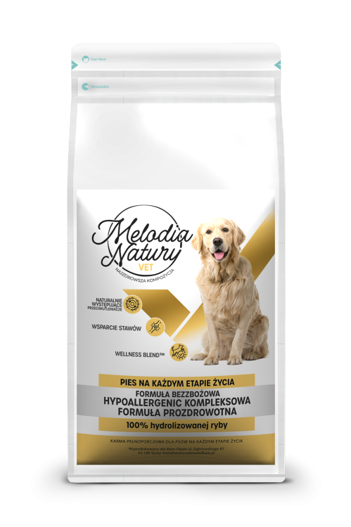 MELODIA NATURY VET HYPOALLERGENIC 1,5KG KARMA DLA PSA