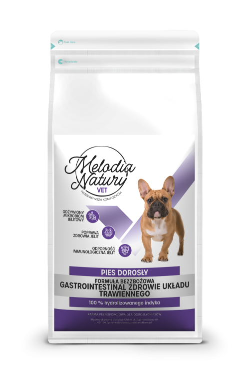MELODIA NATURY VET GASTROINTESTINAL 1,5KG KARMA DLA PSA