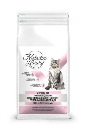 MELODIA NATURY VET SKÓRA/SIERŚĆ/ODKŁACZANIE 5KG KARMA DLA KOTA